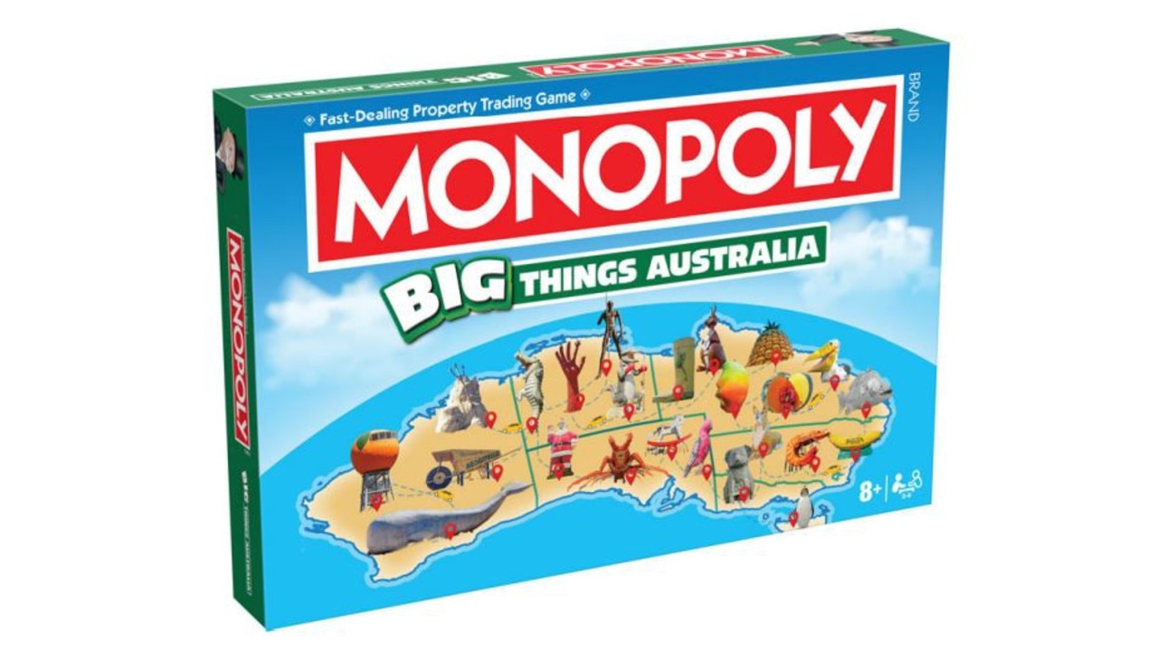 A mock-up of the proposed 'Big Things' Australia Monopoly game. Source: South Burnett Regional Council