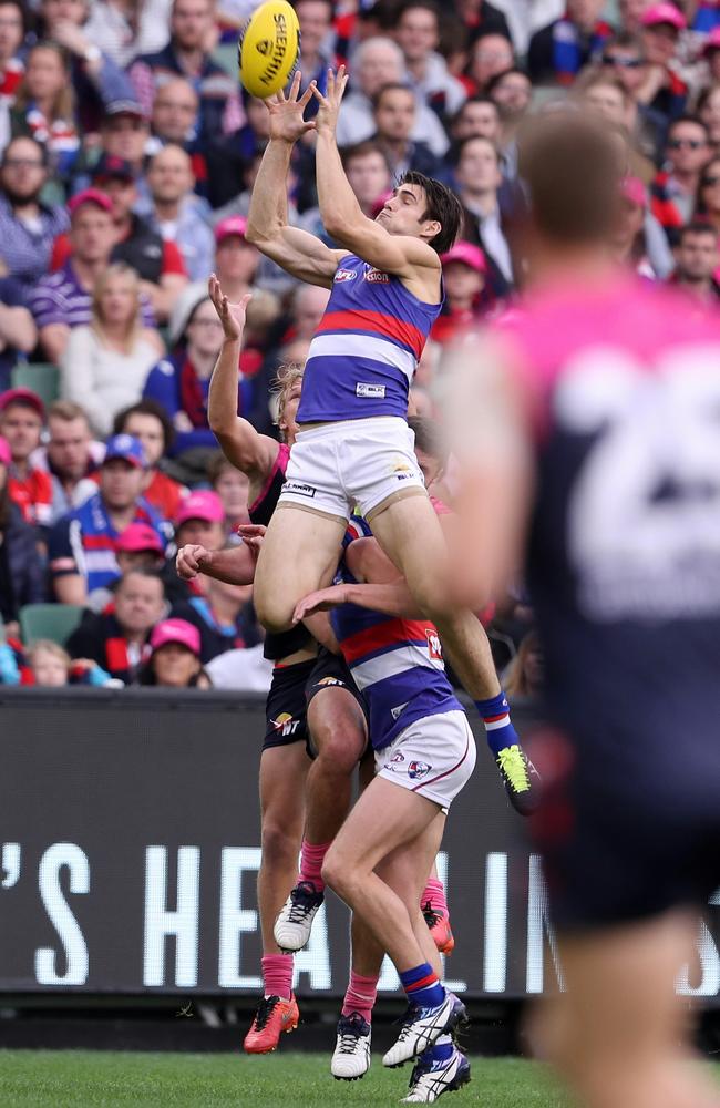 Easton Wood was nominated for mark of the year this week for this grab. Picture: Michael Klein