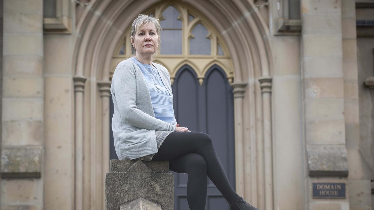 Julie- Ann Finney, the mother of veteran David Finney who took his own life in 2019, pictured at Hobart. Picture: Chris Kidd