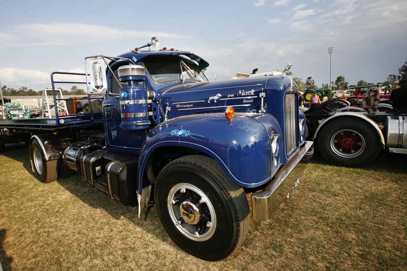 A world record was gained for the most Mack trucks in one spot at the Gatton Showgrounds on Sunday. More than 300 trucks and thousands of locals showed up to check out these giants of the road. Picture: David Nielsen