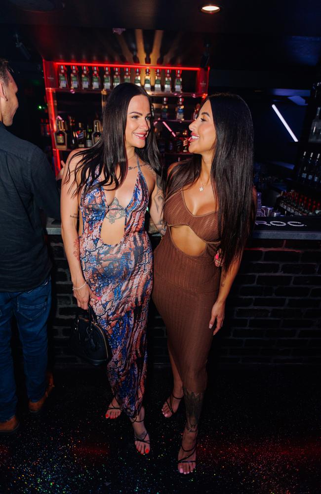 Kirra Lee Beckerleg, Taylah Mcarthur at Su Casa Nightclub. Picture: Cut by Jack