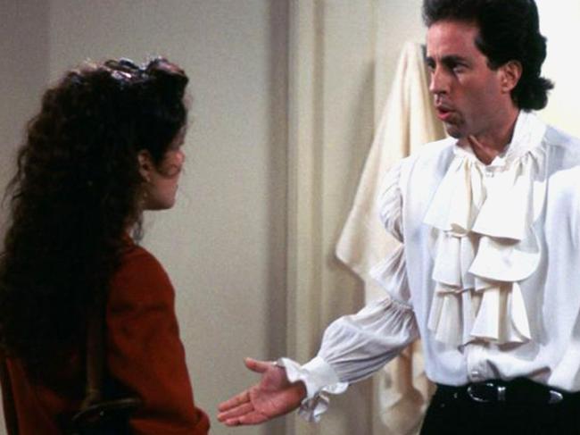 Jerry Seinfeld wearing his Puffy Shirt