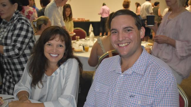 Sharon Colley and Riley Mole at Zonta Roma's International Women's Day Breakfast 2023. Picture: Chloe Cufflin.