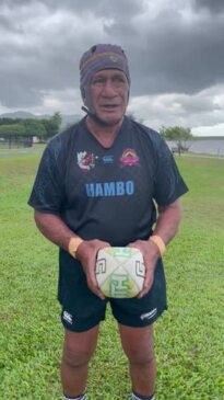 Southside Crusaders rugby union player Missy Faaolo, 68, says the game is in his heart