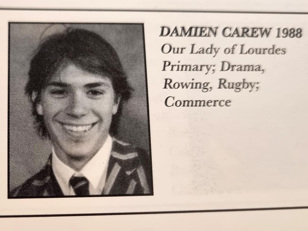 Damien Carew loved drama classes and performing.