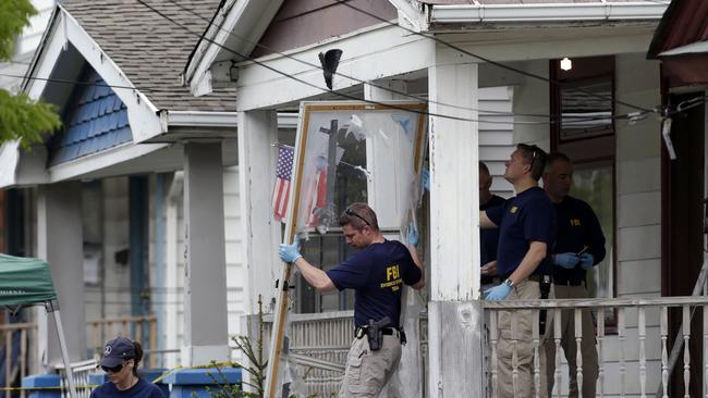 House of horrors ... Ariel Castro kept Gina DeJesus, Michelle Knight and Amanda Berry locked up in his Cleveland, Ohio home for more than a decade. Picture: AP