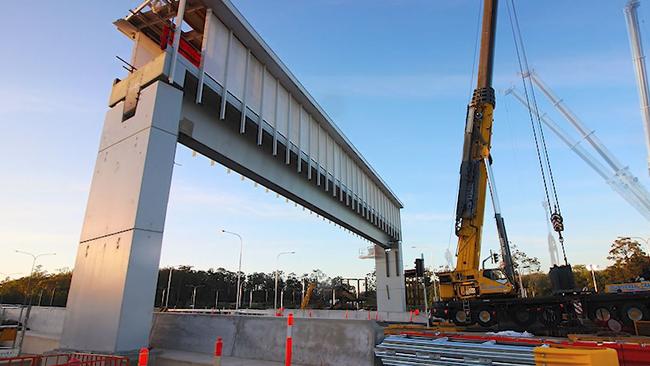 The bridge after it was first installed.