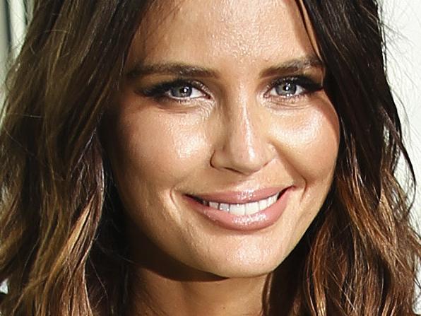 Jodi Anasta on The Observation Deck of the Sydney Tower Eye today.(Story-Fashions on the field). Picture: Justin Lloyd