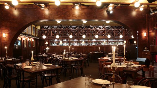 Restaurant Hubert in Sydney’s CBD. Picture: John Fotiadis