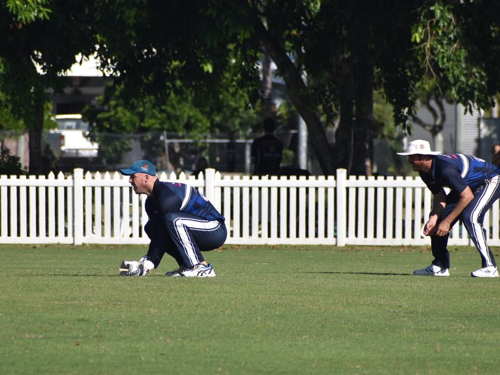 Michael Comerford wicketkeeping for the Brothers Cricket Club against Norths Cricket Club in the Mackay Cricket Association, January 15, 2022