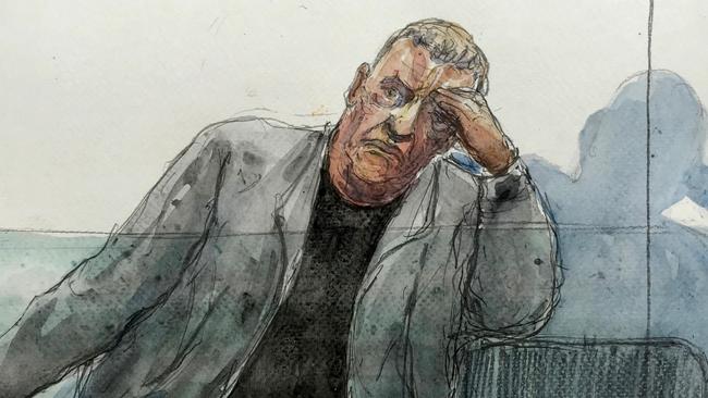 A courtroom artist’s sketch of Dominique Pelicot, who was jailed for his role in one of the world’s biggest rape crimes. Image: AFP