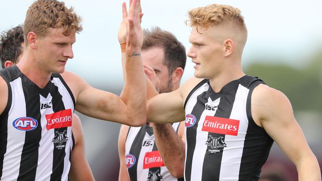 Adam Treloar set up Collingwood’s win with a huge first half.
