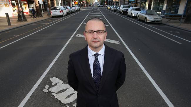 Joe Calafiore on Moorabool Street in 2018. Picture: Peter Ristevski