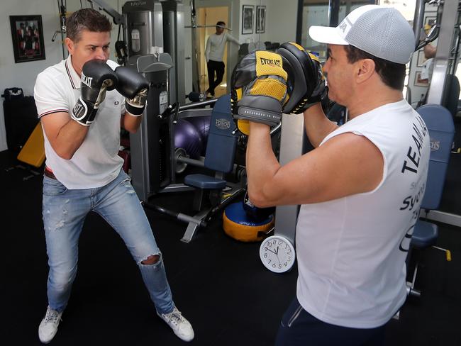 Laundy is currently being trained by boxing legend Jeff Fenech. Picture: Supplied