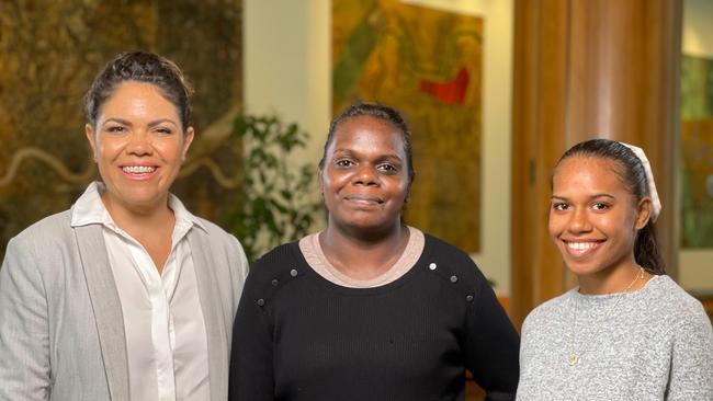 Jacinta Price, Cheron Long and Meesha Long travelled to Canberra to share Layla Leering’s story.