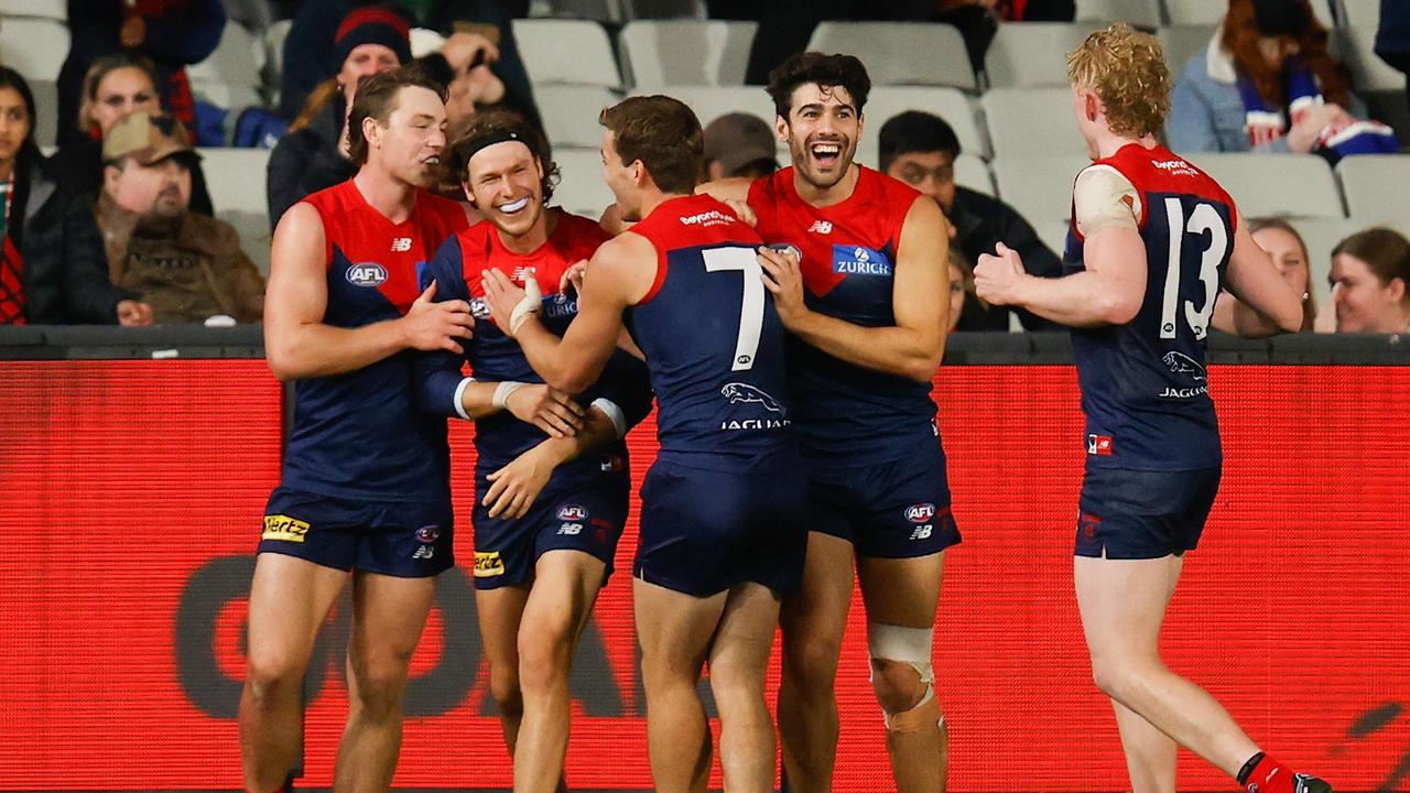 Langdon celebrates after the goal. Picture: Getty Images