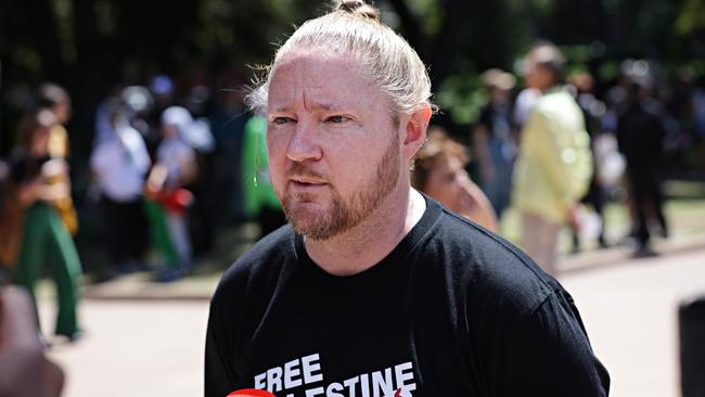 Palestinian Action Group organiser Josh Lees. Picture: Adam Yip