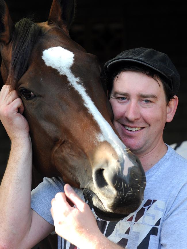 Todd Balfour with racehorse Sean Baile Mor.