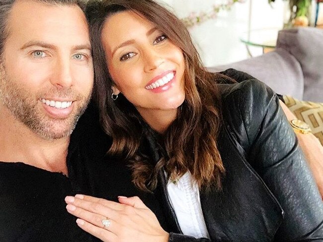 Grant Hackett and Sharlene Fletcher announced their engagement on Sunday night. Picture: Instagram