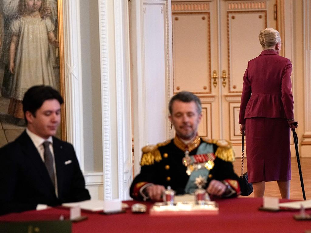 King Frederik X of Denmark and Crown Prince Christian step up to lead the Royal Household of Denmark as Queen Margrethe fades into the background after 52 years. Picture: AFP