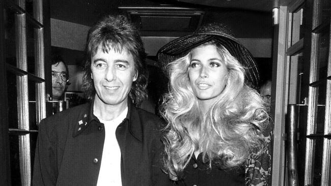 04/07/1994 PIRATE: 1989. Musician Bill Wyman and Mandy Smith arrive for the opening of the |Rolling Stones Burger Bar|.