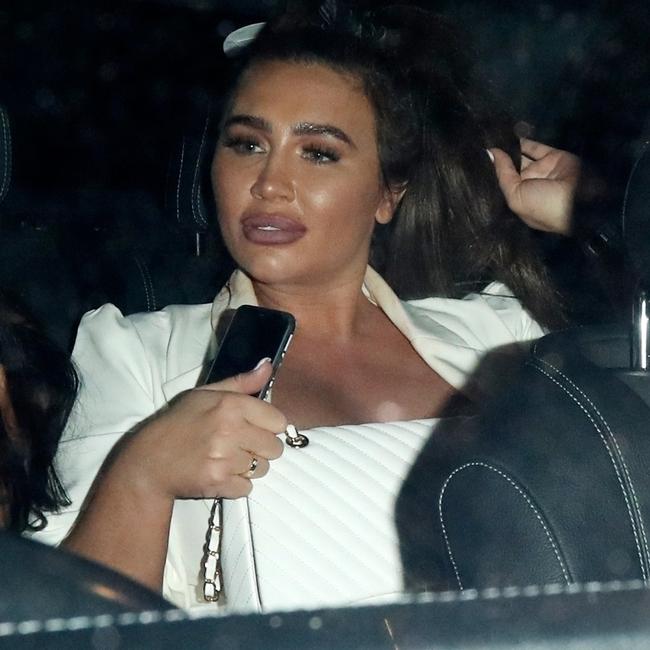 Here she is seen departing a bar in London. Picture: Backgrid Australia