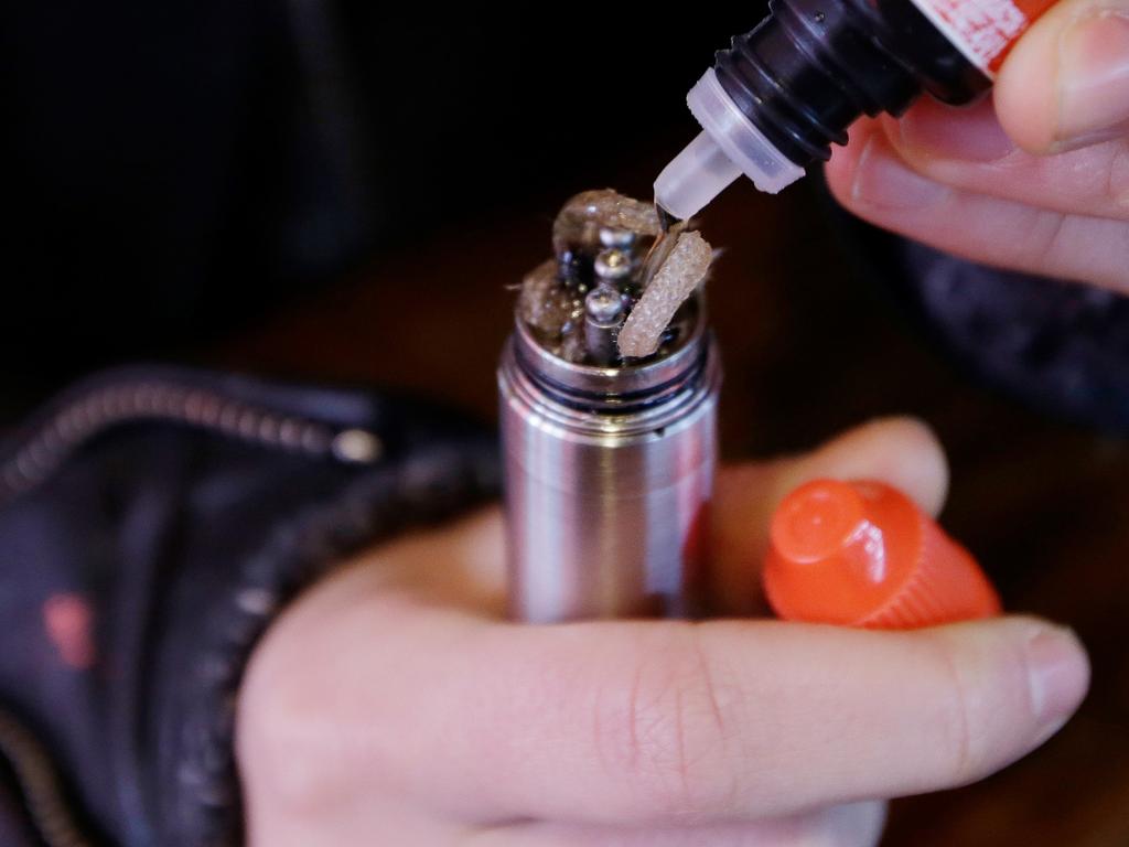 US health officials are investigating what might be causing hundreds of serious breathing illnesses in people who use e-cigarettes and other vaping devices. Pic: AP