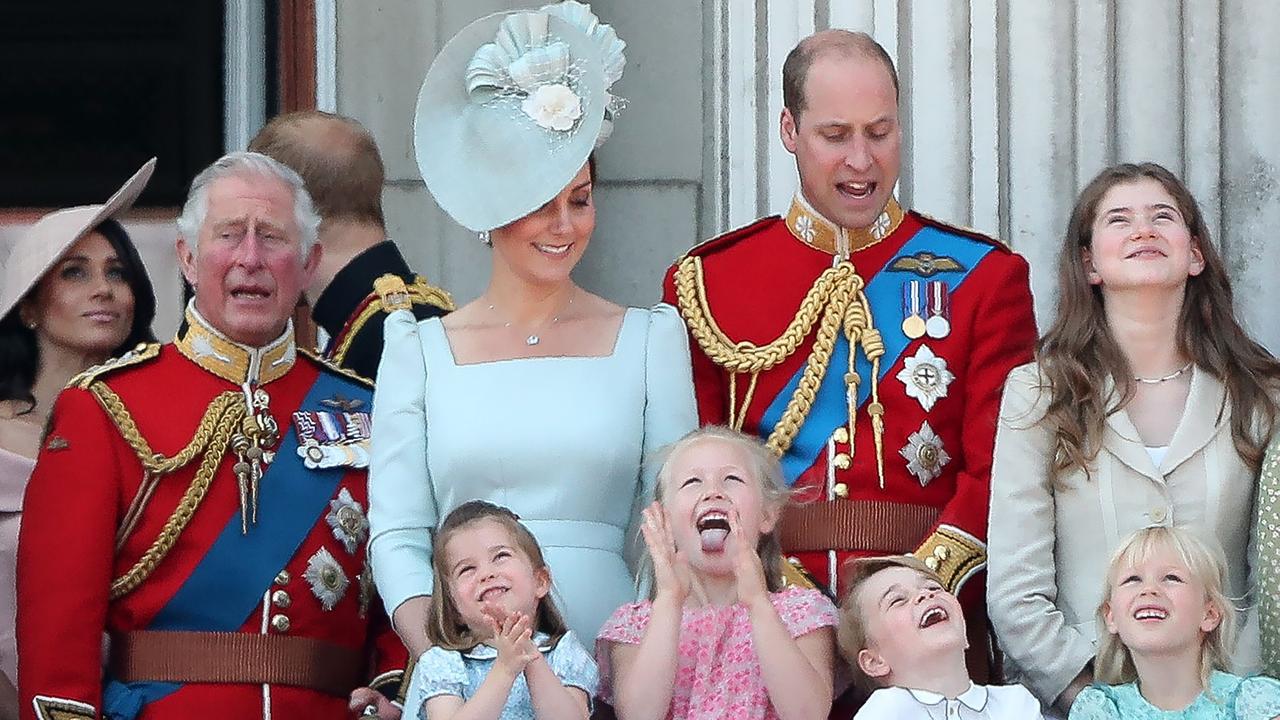 The royals at Trooping the Colour in 2018. Picture: AFP PHOTO / Daniel LEAL-OLIVAS.