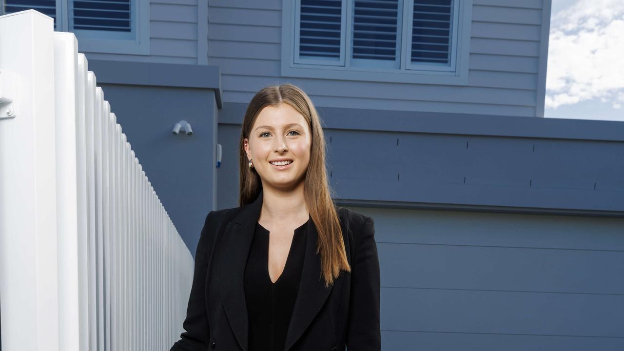 20 year old Amity Williams had been saving since she finished school to get into the property market, and she has just purchased her first home in Logan. Picture Lachie Millard