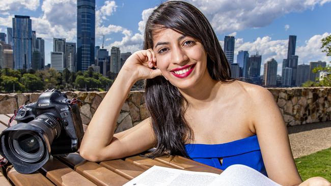 University of Queensland Master of Communication graduate Vindhya Barwal poses for a photograph at Kangaroo Point, Brisbane, Thursday, October 29, 2020 - Picture: Richard Walker