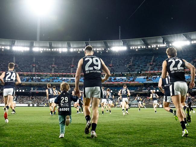 Carlton and Collingwood are shaping for their biggest home and away crowd in history. Picture: Dylan Burns/AFL Photos via Getty Images