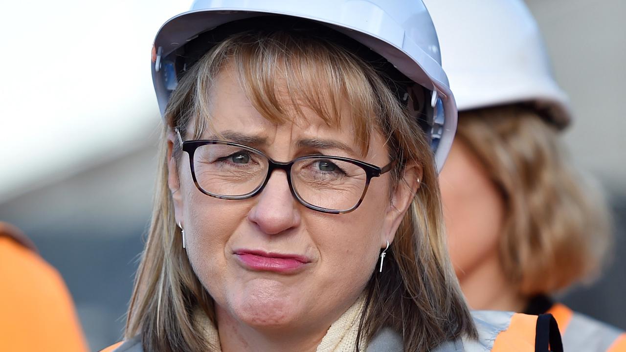 Transport Infrastructure Minister Jacinta Allan lashed the Liberals. Picture: Nicki Connolly