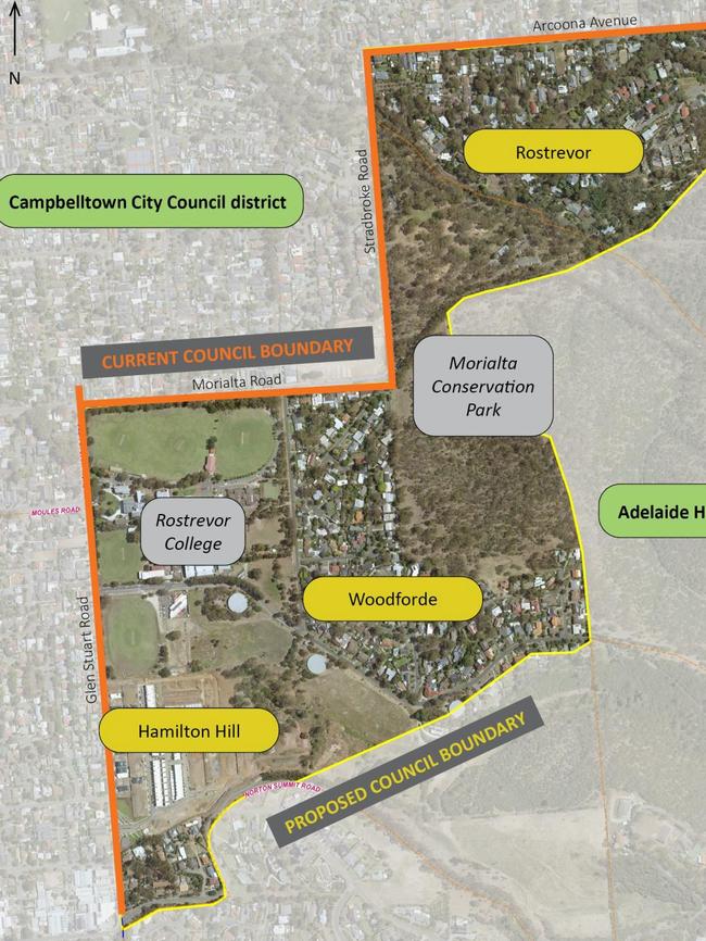 Council boundary change proposal zones.