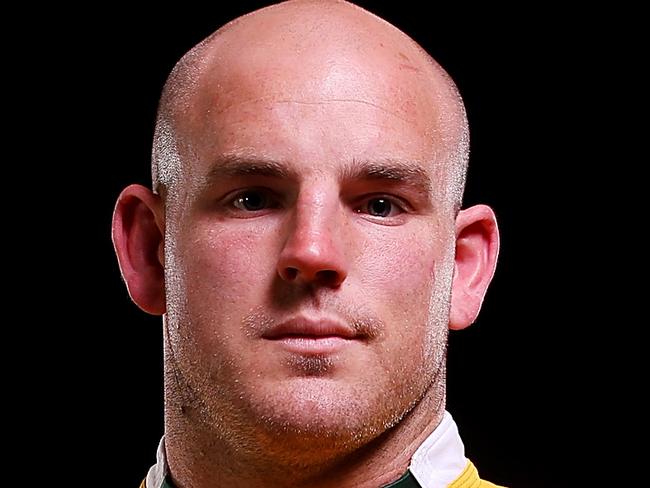 GOLD COAST, AUSTRALIA - JUNE 01: Stephen Moore poses during an Australian Wallabies portrait session at Sanctuary Cove on June 1, 2014 in Gold Coast, Australia. (Photo by Chris Hyde/Getty Images)