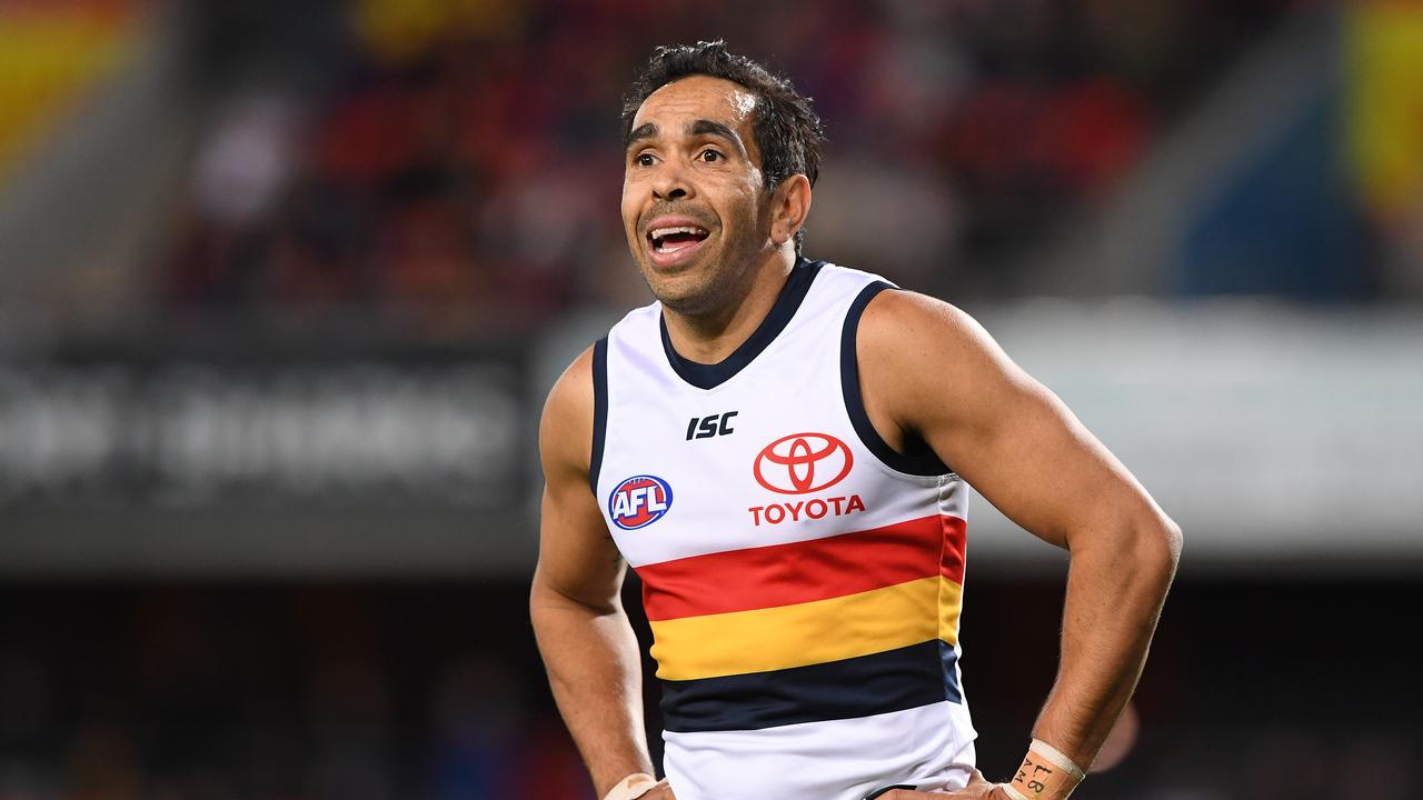 The AFL will investigate Eddie Betts’ allegation he was silenced by the Adelaide Crows after receiving racist hate-mail. Picture: AAP Image