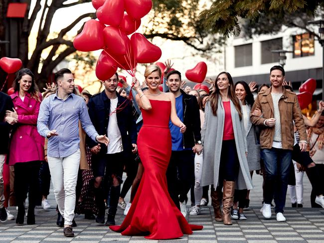 Sophie Monk shooting TVC for Bachelorette. Picture: Ten