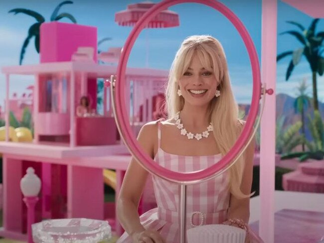 Margot Robbie in a scene from Barbie