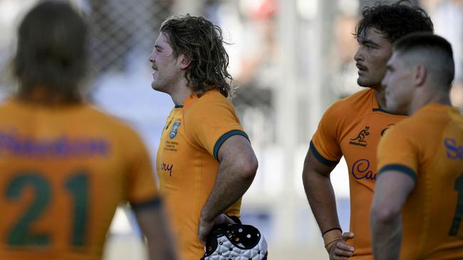 It was a horror performance against Argentina from the Wallabies. Picture: AFP