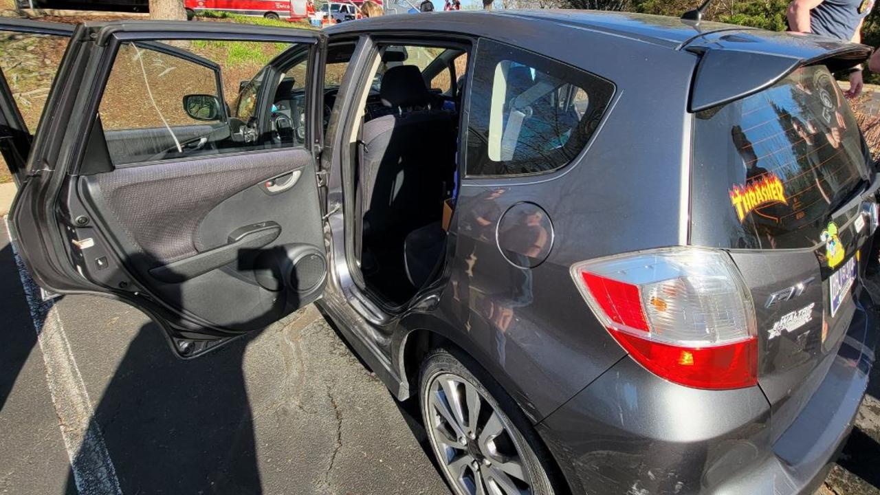 The Nashville shooter drove this Honda Fit into the Covenant school campus before the shooting. Picture: Metro Nashville Police Department