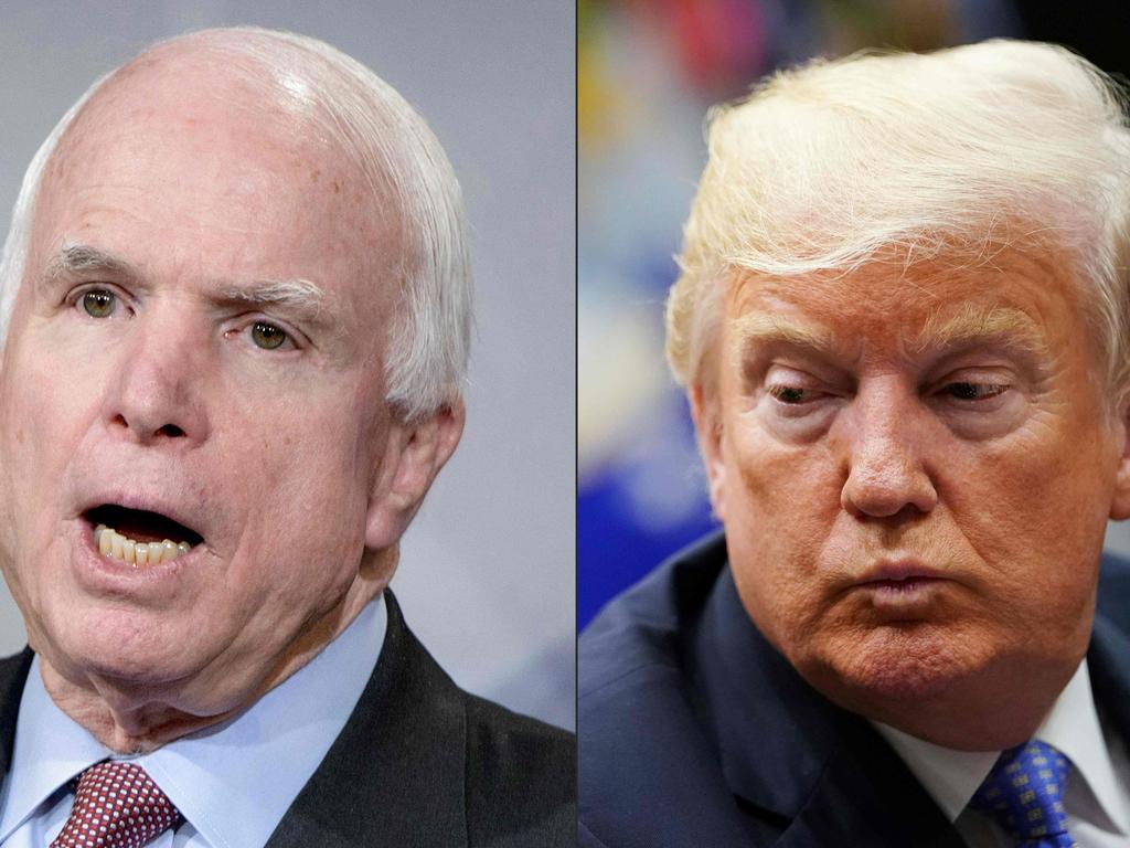 John McCain and Donald Trump.