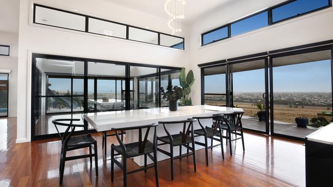 The house has views over Geelong.