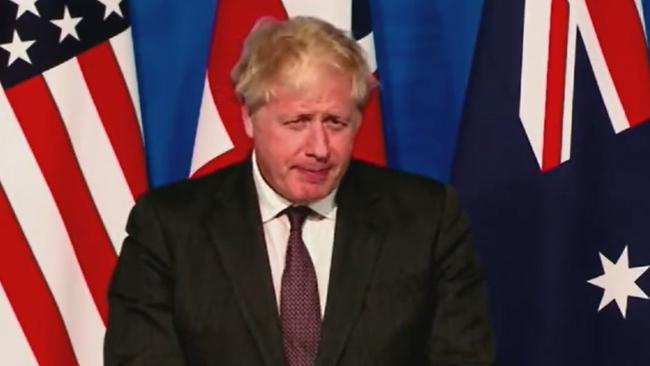 UK Prime Minister Boris Johnson in London on Thursday (AEST).