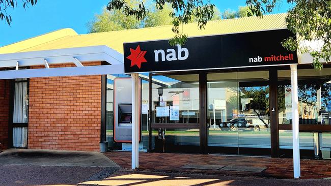 The NAB Mitchell branch which is set to close on October 19, 2023.