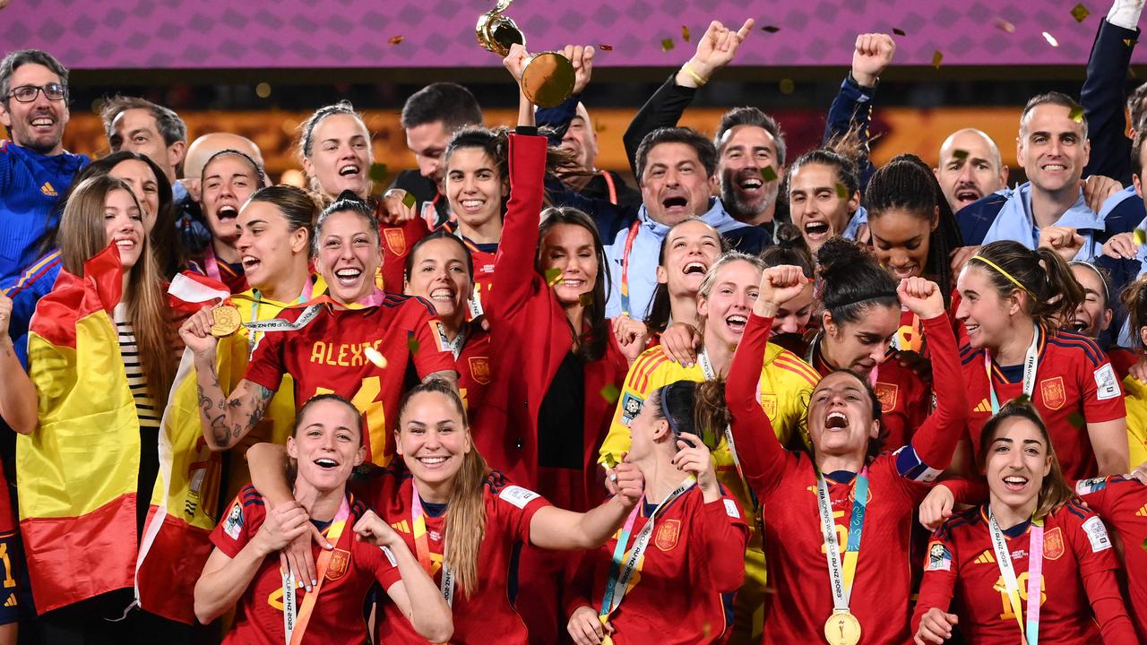 Lifting the trophy. Picture: Franck Fife/AFP