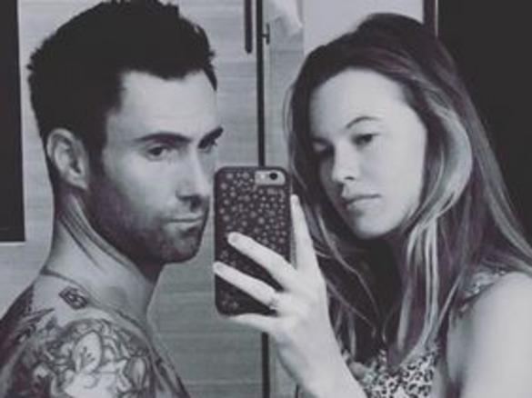 Adam Levine baby bump