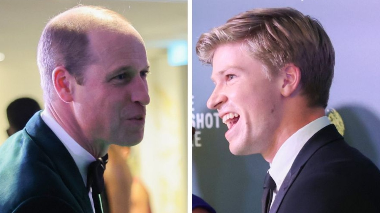 Prince William chatted with Robert Irwin on the green carpet at the Earthshot Prize Awards in Singapore. Picture: Chris Jackson/Getty Images