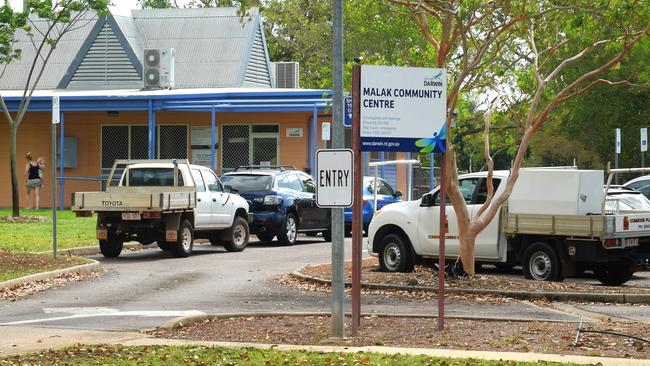 Parents arrive to pick up their kids at the Malak Family Centre.