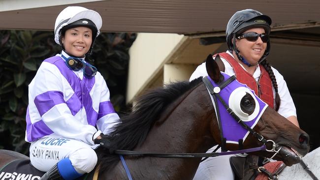 Respected trainer Pat Duff says apprentice jockey Beany Panya (left) should be given a metropolitan riding licence. Picture credit: Trackside Photography.