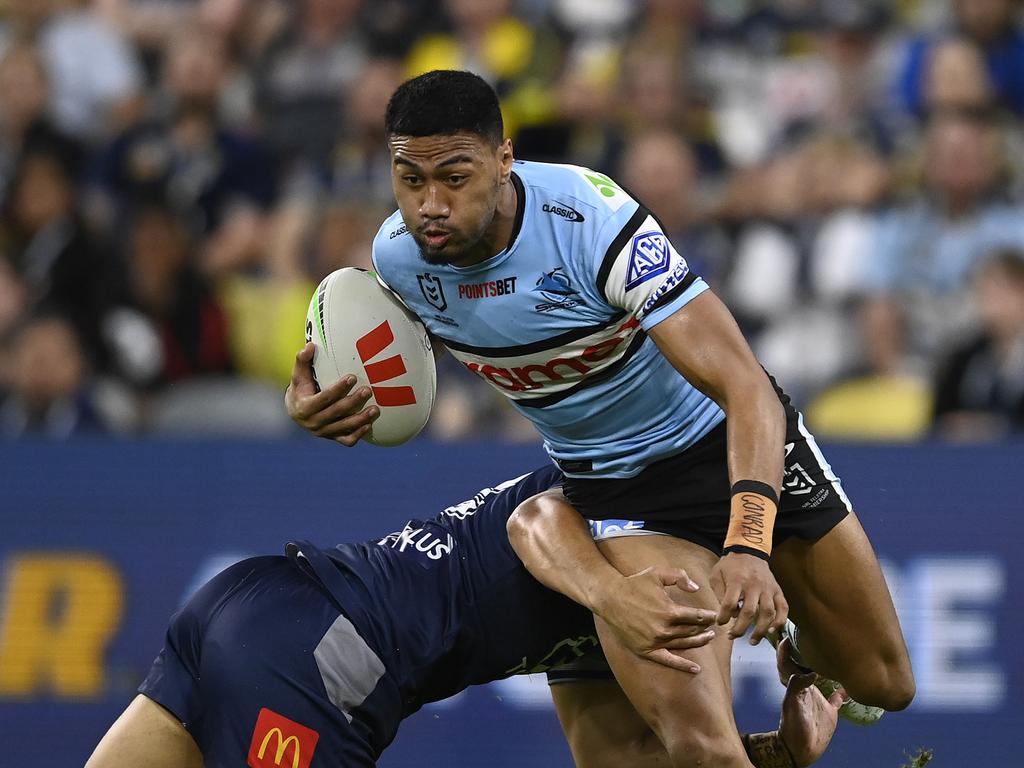 Ronaldo Mulitalo scored 84 SuperCoach points for the Sharks. Photo: Ian Hitchcock/Getty Images