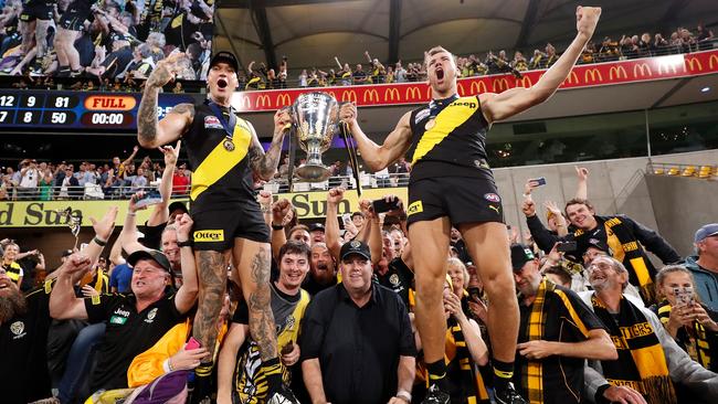 The Tigers rode a rolling fixture all the way to the premiership. Picture: AFL Photos/Getty Images